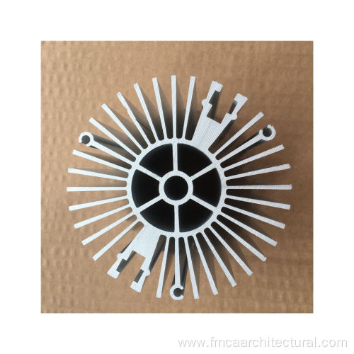 Customized Round T8 Aluminum Extruded HeatSink